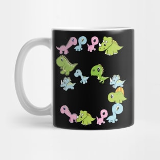 Kids dinosaur th birthday gift Mug